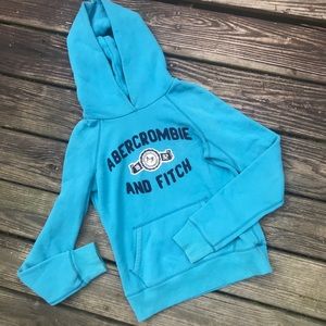 🎉SALE🎉 Abercrombie & Fitch teal hoodie